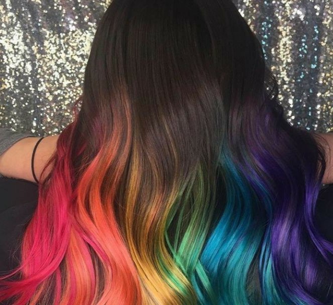 Rainbow hair