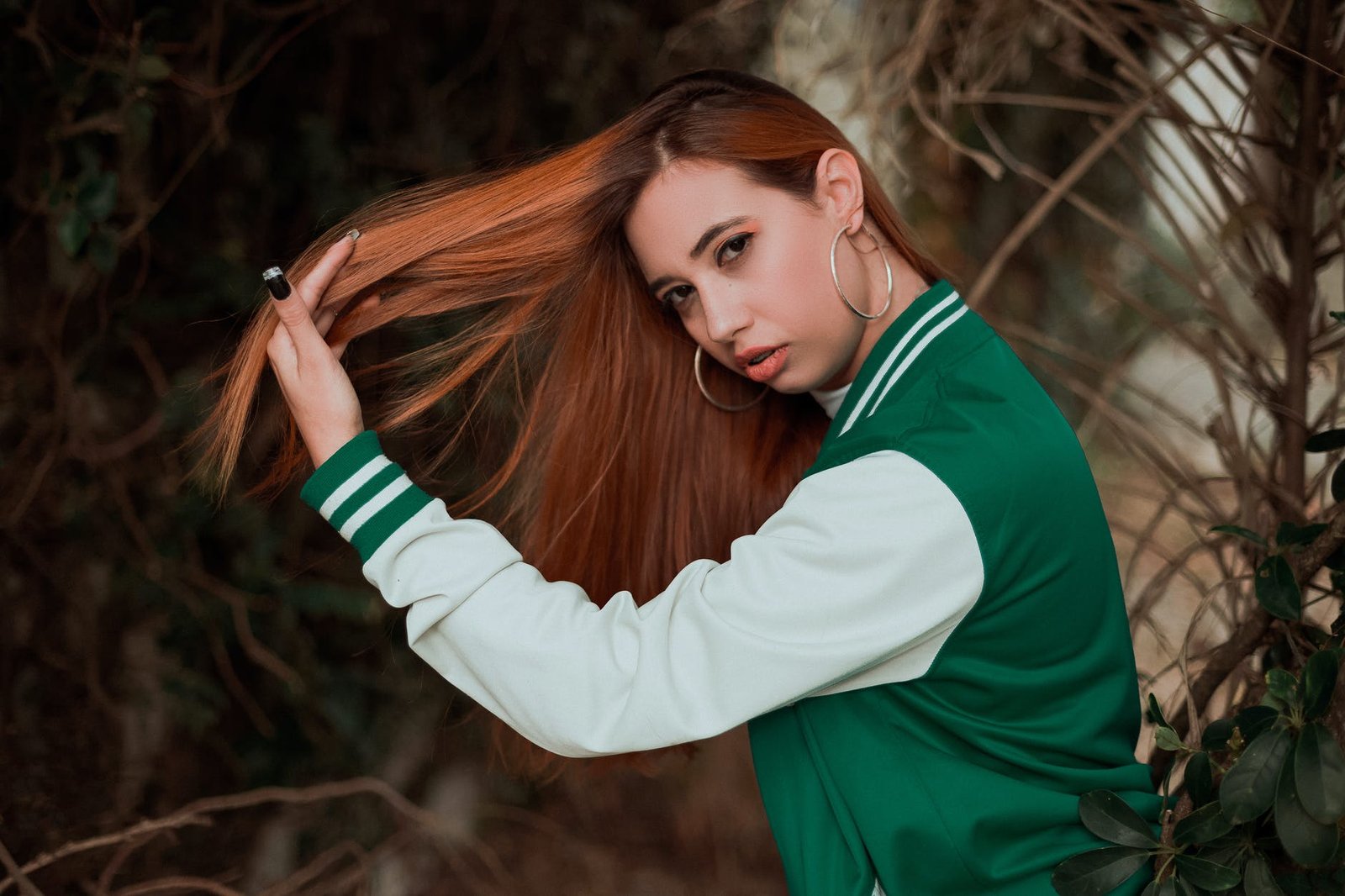 silky straight hair